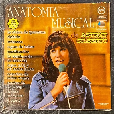 ANATOMIA MUSICAL de ASTRUD GILBERTO - Rare IMPORT 3 Lp VERVE 2367130 Box Set Foto 1 de 4