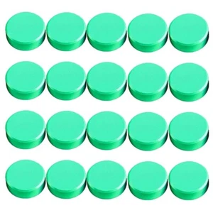 (grün) Magnete | Kühlschrank & Whiteboard Verwendung | 20 mm Runde Memomagnete. - Bild 1 von 6