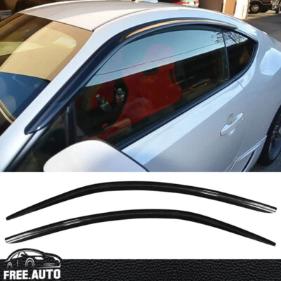 Se adapta a 13-20 FRS/Subaru BRZ/Toyota 86 2 piezas visera de ventana ventilación protector de lluvia acrílico Foto 1 de 4