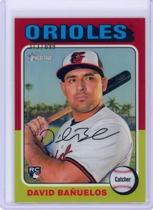 2024 Topps Heritage High Number Chrome /699 David Banuelos RC Orioles #715 SP - Picture 1 of 2