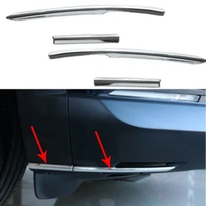 4x Cubierta protectora de esquina plateada de acero inoxidable para parachoques delantero para Mazda CX-30 cx30 2020-24 - Imagen 1 de 1