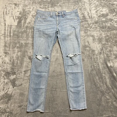 Rag & Bone Distressed Skinny Jeans Women’s Size 29 Light Blue Denim - Image 1 of 4