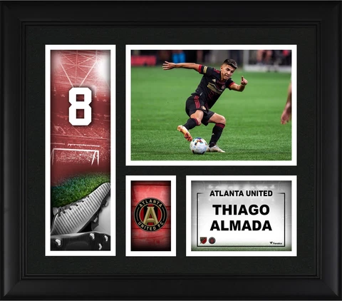 Thiago Almada Atlanta United FC Framed 15x17 Player Core Collage Cover