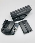 FNS9C Black Carbon Fiber Kydex IWB Holster, Mag Pouch, Wallet Set Veteran Made