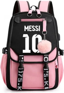 Backpack Laptop Bag School Backpack for Girls Middle School Students Messi Backp - Picture 1 of 12