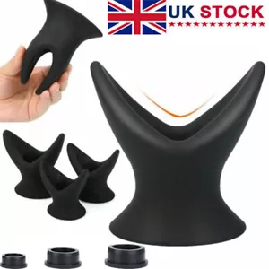 Silicone Anal Gauge Stretcher Tunnel Hollow Butt Plug Spreader Men Women-Sex Toy - Picture 1 of 17
