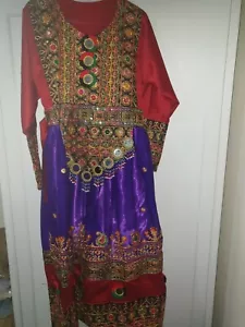 pakistani kuchi afghan phathani dress New Afghani..Tradishnal..Party Dress๐๐๐งก - Picture 1 of 5