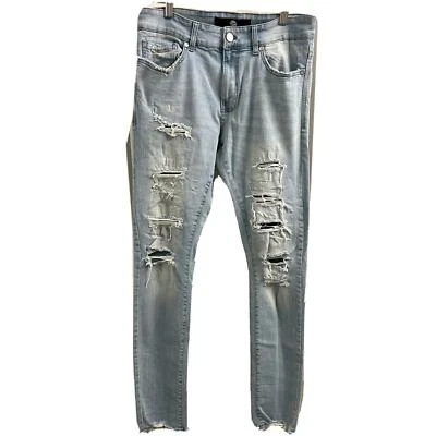 JORDAN CRAIG SEAN FIT - RASGADO Elmhurst Denim JM 3266 (AZUL HIELO) 30x32 Foto 1 de 4