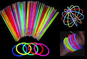 50 Club/Hochzeit Event/Party Lichtshow Geschenk/Geschenk Neon Leuchtstab + Kugelverbinder - Bild 1 von 9
