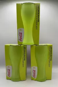 Coca Cola McDonalds Edición Limitada 2017 Vasos Verde Lima (CANTIDAD 3) MUY RAROS - Imagen 1 de 8