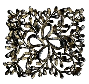 Vintage Woman's Fashion Leaves Bronze Color Metal Belt Buckle 1.5" opening - Picture 1 of 5