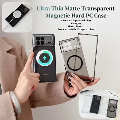 Ultra Thin Matte Transparent Magnetic Hard PC Case For Xiaomi Mix Fold 4 /Fold 3 - Изображение 1 из 4