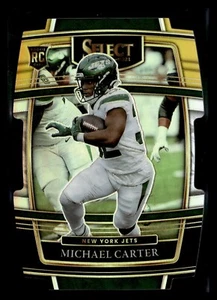 2021 Select Concourse Michael Carter Yellow Green Die Cut Rookie RC #71 Jets - Picture 1 of 2