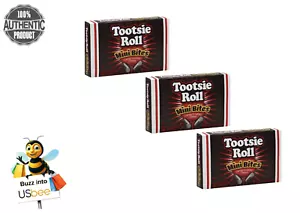 Tootsie Roll Mini Bites Candy Coated Chews Movie Theater Box, 3.5 oz (3-PACK) - Picture 1 of 2