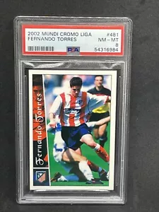 2002 Mundi Cromo Fernando Torres PSA 8 Rookie RC - Picture 1 of 2