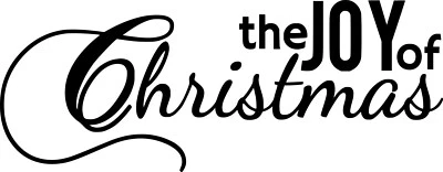 JOY OF CHRISTMAS vinyl sticker decal shop wall door window words removable - image 1 of 4
