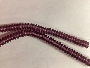 100 Amethyst Czech Glass Rondelle Beads 6MM LIMITED - Picture 1 of 1