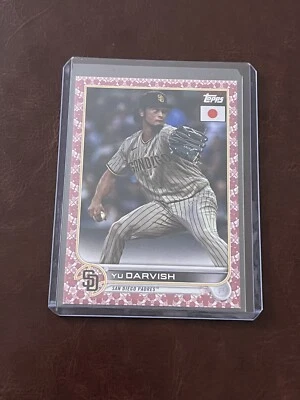 2022 Topps Japan Edition Yu Darvish Cherry Blossoms Parallel #/99 Padres - Image 1 of 2