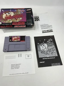 Taz-Mania Complete Super Nintendo CIB SNES Original Tazmania Game - Picture 1 of 12