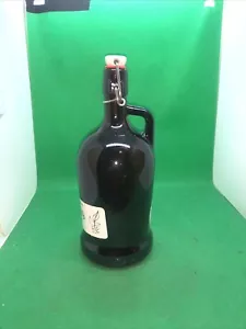 Biersiphon 1l braun Siphon Bügelflasche braun Porzellanverschluss Glas Deko Bier - Bild 1 von 5