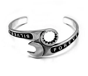 Fashion Wrench Bracelet Cuff Bangles Forever Bracelets Jewelry Titanium New Gift - Picture 1 of 5