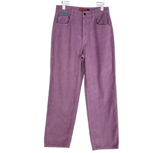 Empyre Tori Sk8 Wide Leg High Rise Seafog Purple Corduroy Pants 90's Skater Sz 9 - Picture 1 of 10