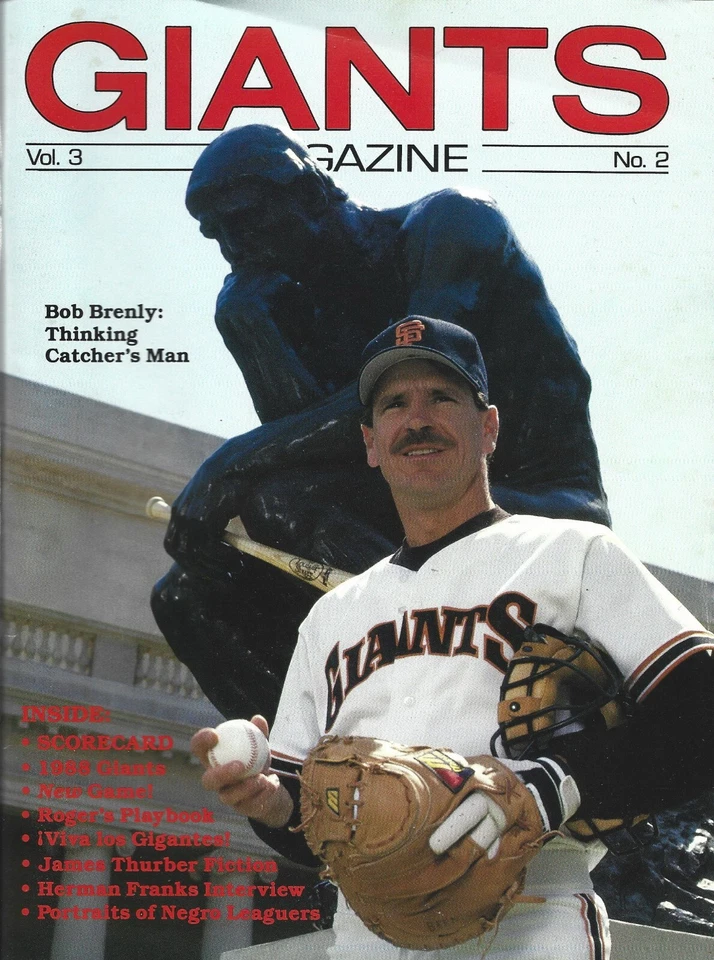 New York Giants San Diego Padres 1988 MLB Baseball Official Program Bob Brently - Image 1 of 1