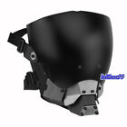Cyberpunk Commander Mask Tactical Half Face Mask With Lens CS Cosplay Black