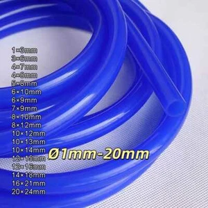 (ID) Food Safe Silicone Tubing Soft Hose Coffee Water MilkTube Blue Ø1mm-20mm - Picture 1 of 2