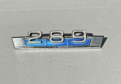 289, emblema de guardabarros vintage OEM 1967-69 Ford Torino Fairlane, Mercury Cyclone 289 Foto 1 de 4