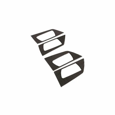 Para Toyota RAV4 2013-2018 Fibra de Carbono Real Puerta Interior Tazón Taza Marco Borde 4 Piezas Foto 1 de 4