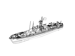 RHWS200017 1/200 Model Kit Waterline Germany Schützen Class Minesweeper Schützen - Foto 1 di 3