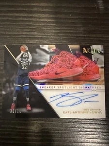 2020-21 /99 Noir Karl-Anthony Towns Sneaker Spotlight Auto No Comps🔥Rare - Picture 1 of 3