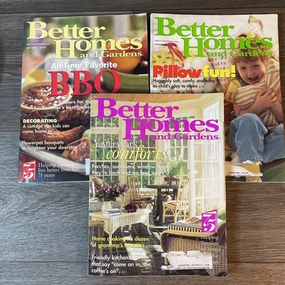 Vintage Better Homes And Gardens Magazines lot of 3 from 1997 Foto 1 de 4