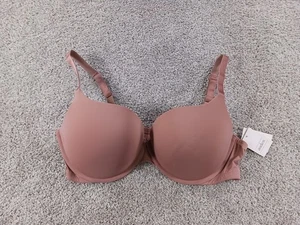 Auden 40D Mauve Push Up BH Hellbeige Wandelbare Träger Neu ohne Etikett - Bild 1 von 12