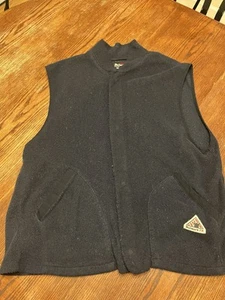bulwark fr Men’s Blue Vest XL Navy Blue Zip Work Wear Nomex - Picture 1 of 2