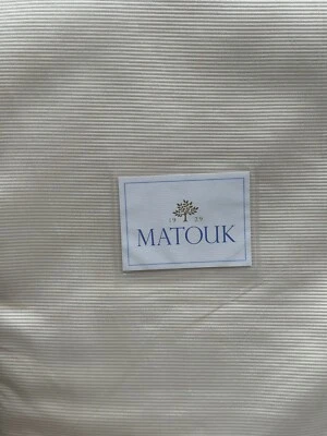 Matouk Horizon Queen Full Matelasse Coverlet Ivory Egyptian Cotton New - Image 1 of 4