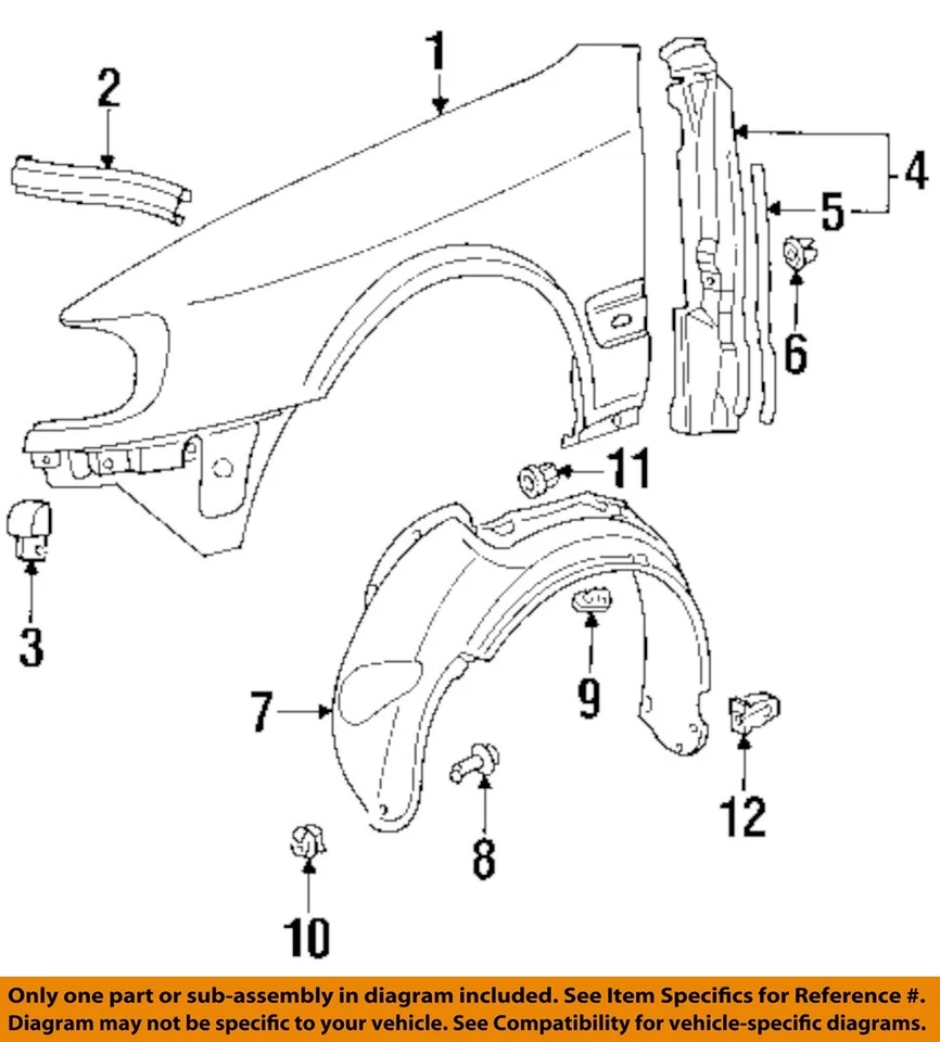 AUDI OEM 95-11 A6 Quattro-Fender Liner Pin Clip Retainer 4A0805121A - Image 1 of 1