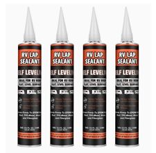 Rubber Roof Sealant Self Leveling Caulk, All Weather Adhesive, Tube, 4 Packs New