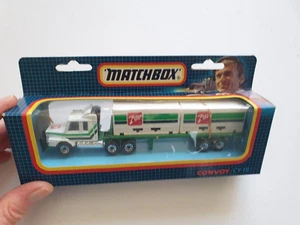 MATCHBOX CONVOY CY-18 SCANIA DOUBLE CONTAINER TRUCK " 7-UP " BOXED - Picture 1 of 8