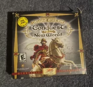 CONQUEST OF THE NEW WORLD DELUXE / CASTLES 2 - PC CD-ROM GAMES - VGC - Picture 1 of 7
