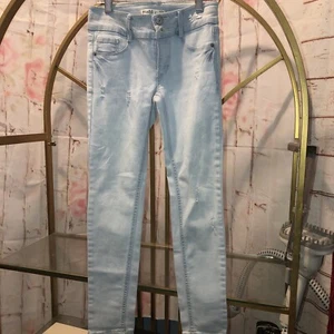 Mudd Girls Jean Legging Blue Size 8 Mid Rise Pants Inseam 24” - Picture 1 of 8