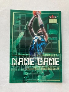 2000-01 Fleer Premium Name Game Insert #15NG Kevin Garnett Timberwolves - Picture 1 of 2