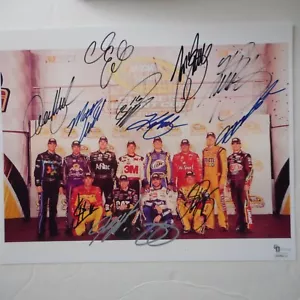 12x signed 2010 CHASE DRIVERS 8x10 Photo GAI-COA Jimmie Johnson,Gordon,Stewart - Picture 1 of 7