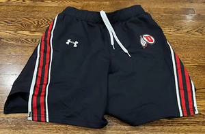Utah Utes Football Shorts Men M Black NCAA Drawstring Team Issued USA Made - Picture 1 of 11
