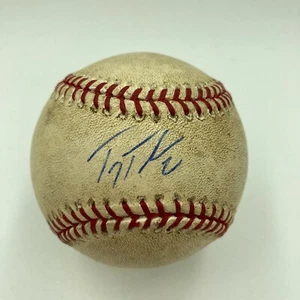 Troy Tulowitzki Cycle Game 8-10-2009 Signed Game Used Baseball MLB Authentic - Picture 1 of 5