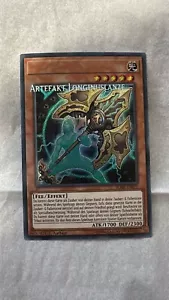 Yugioh Misprint Artifact Lancea BLHR-DE079 NM Secret Rare 1st Name Shift German - Picture 1 of 2