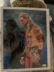 Edge WWE Signed Autograph 11x14 Rob Schamberger Print w/ JSA COA In Toploader - Picture 1 of 1