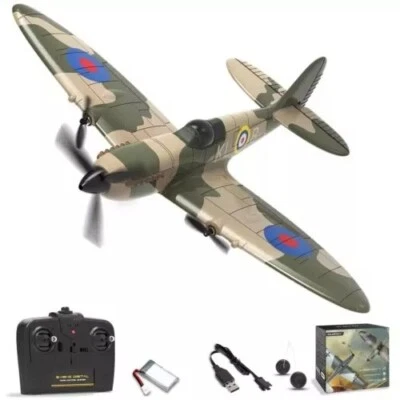 Volantex Spitfire RC Plane 2.4G 3CH Gyro Stabilizer Fixed Wing EPP RTF Airplane - Image 1 of 4