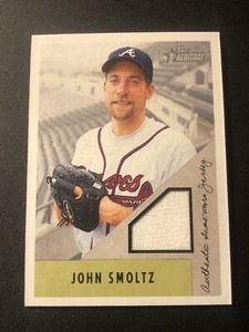 2002 Bowman Heritage Relics John Smoltz #BH-JS HOF